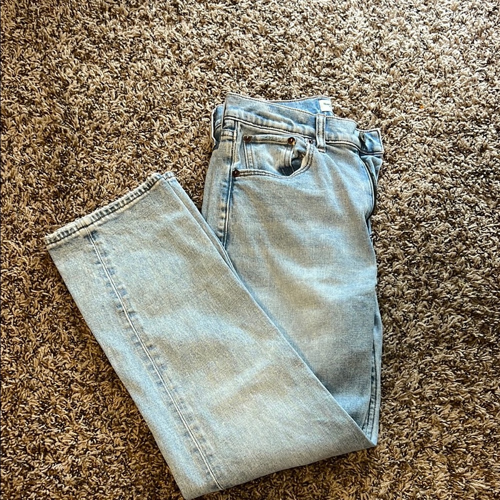 Abercrombie & Fitch Blue Straight Leg Jeans